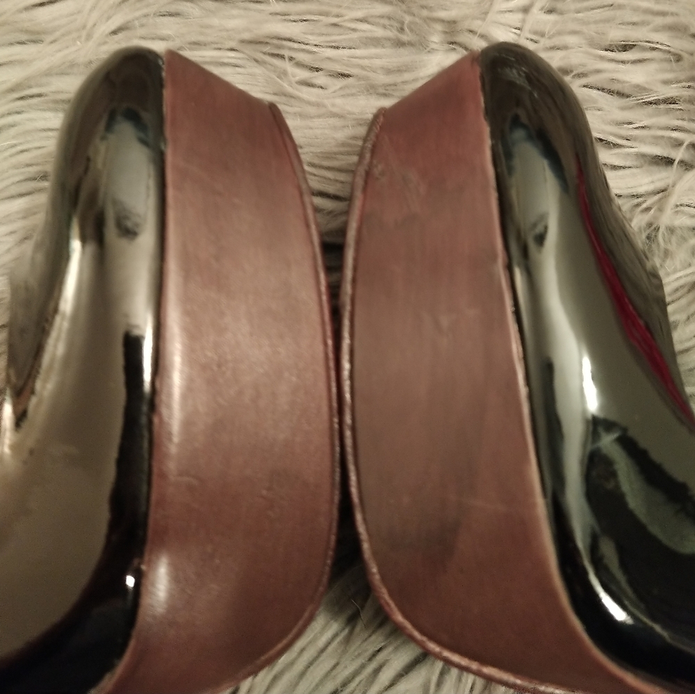 GENUINE LEATHER PLATFORM HEELS - Picture 5 of 8